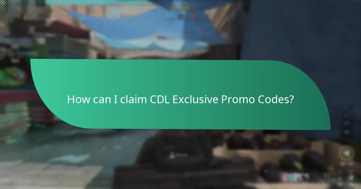 How can I claim CDL Exclusive Promo Codes?