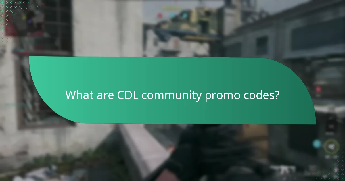 Which CDL community promo codes are currently available?