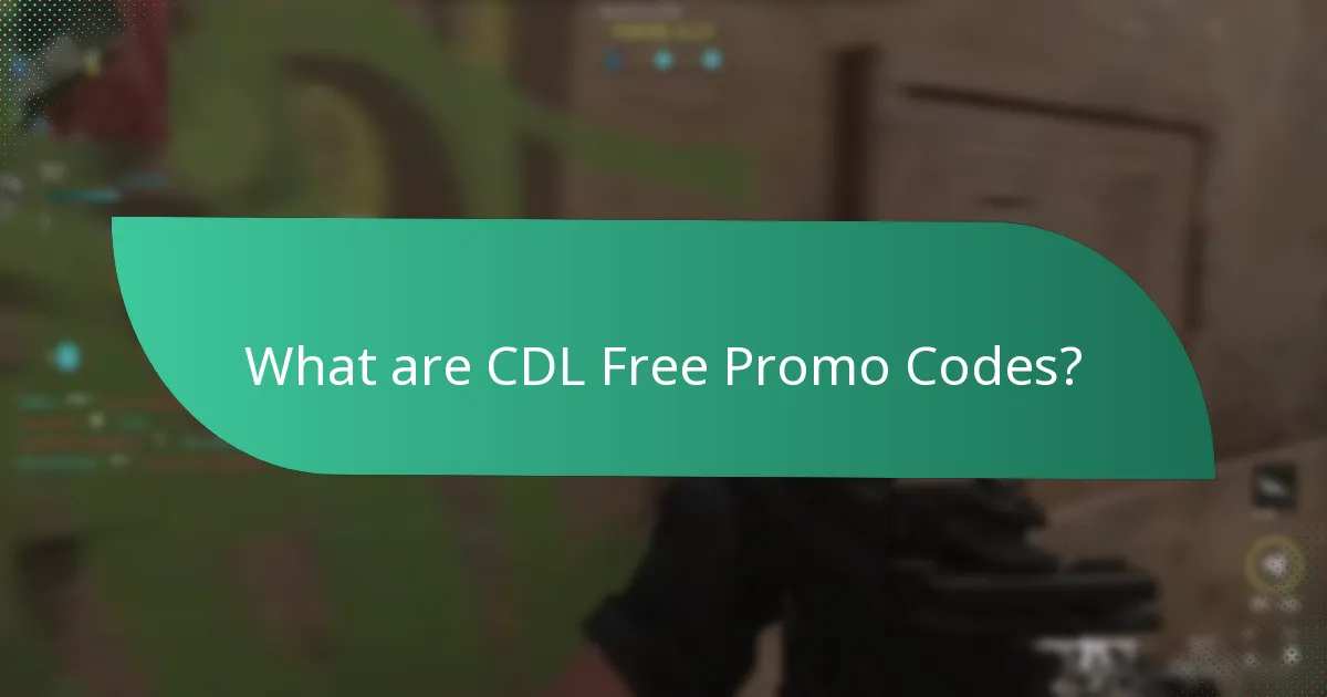 What no-cost items can be accessed with CDL Free Promo Codes?