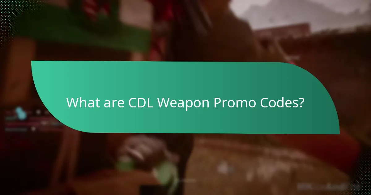 Which weapon skins are available through CDL Promo Codes?
